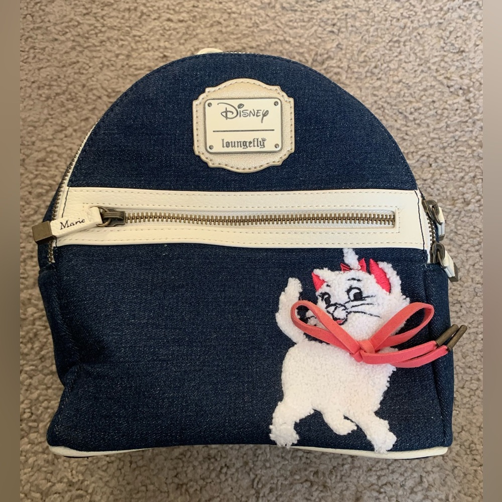 Loungefly Disney Aristocats Marie Denim Backpack